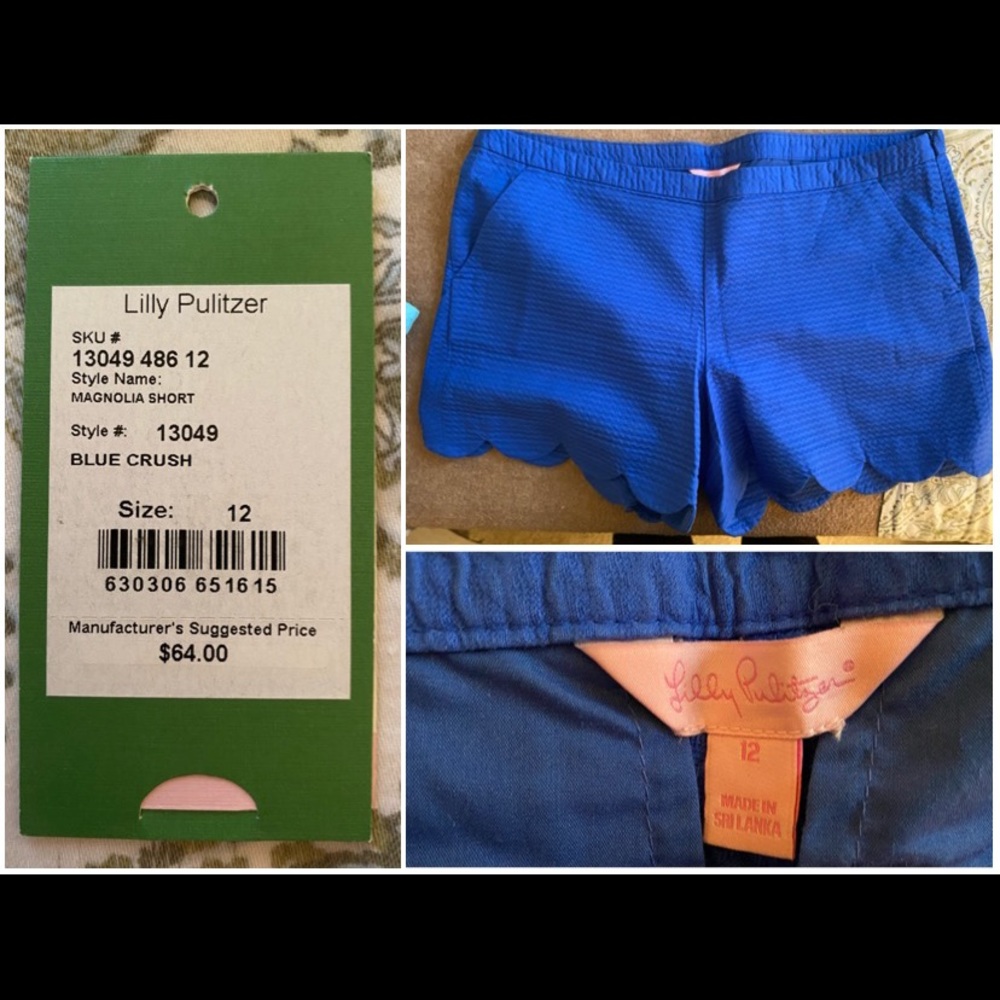 Lilly Pulitzer Magnolia Shorts Blue Crush 12